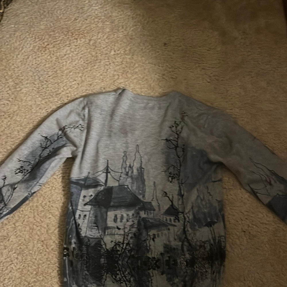 Japanese landscape sweater